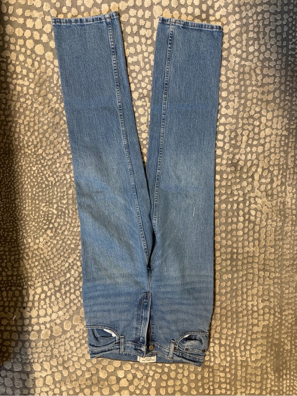 Abercrombie & Fitch Medium Blue Straight-Leg Jeans